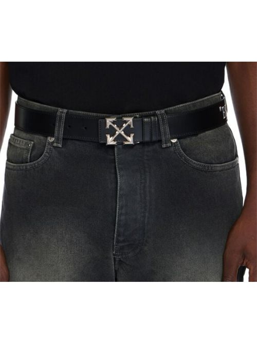 ARROW BELT RV 35MM QUOTE OFF-WHITE | OMRB14GC99LEA00110011001 BLACK